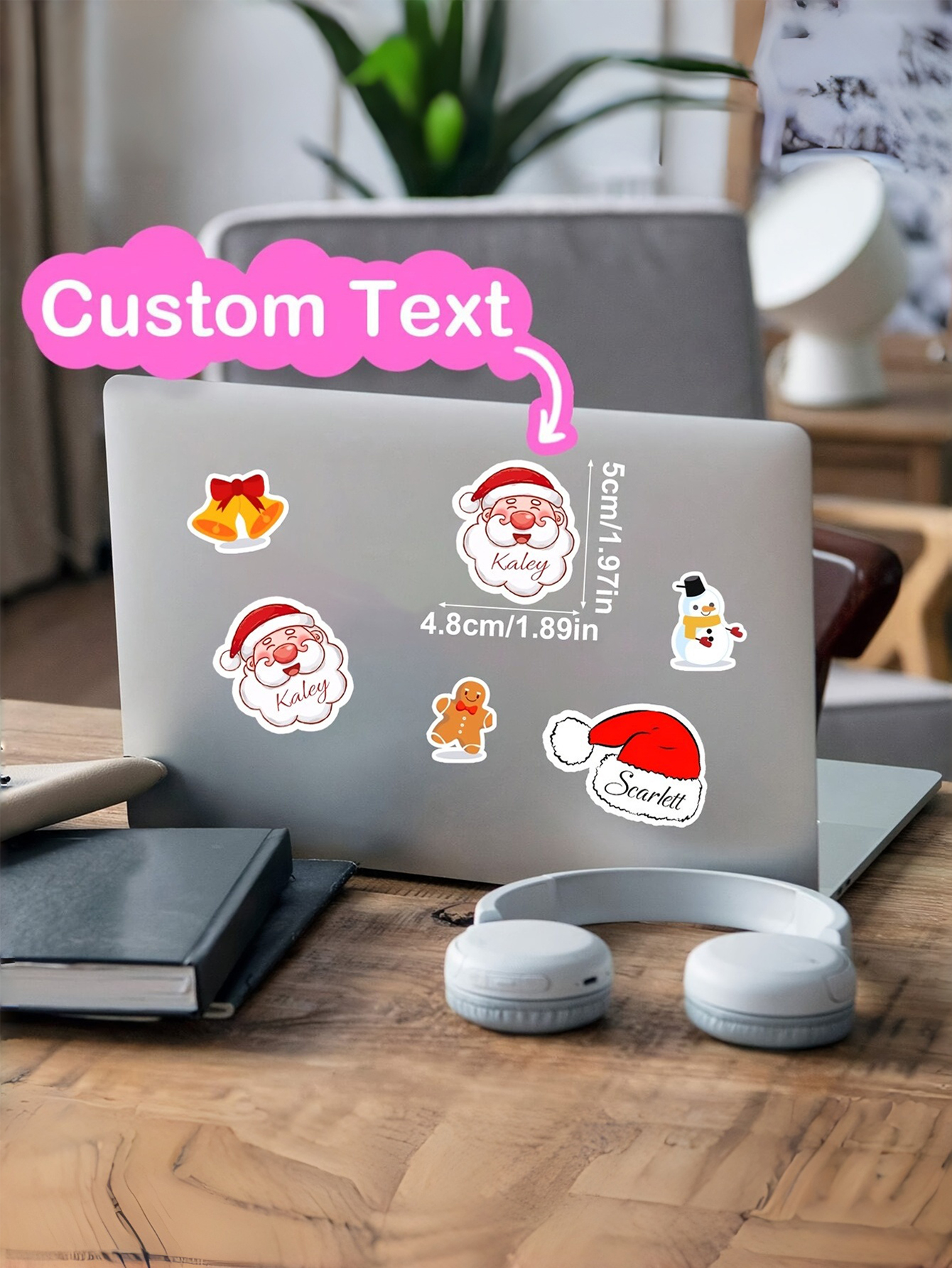 Custom Santa Claus Gift Wrapping Stickers